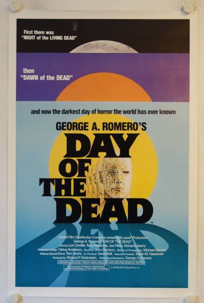 Day of the Dead original release US Onesheet movie poster